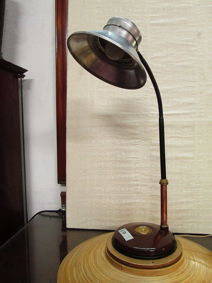 Old vintage Art deco Gooseneek desk table Lamp
