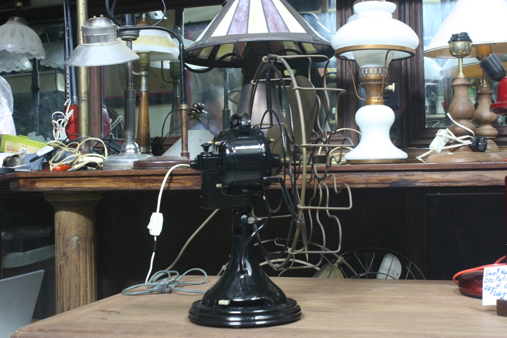 Small marelli table fan oscillating 1920